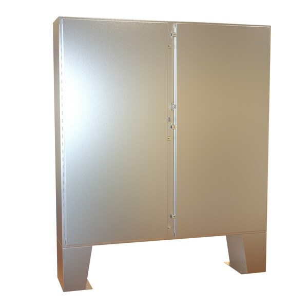 Hammond Clamps Electrical Enclosures, 60.13 in H, 12.69 in D, 60.06 in W, NEMA 4X, Stainless Steel 1422N4SSD12F - main